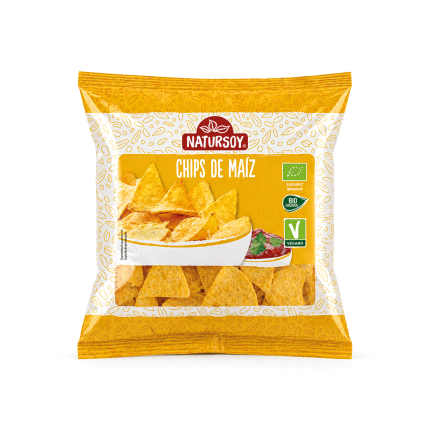 Chips de maíz Ecológicos, 75g.