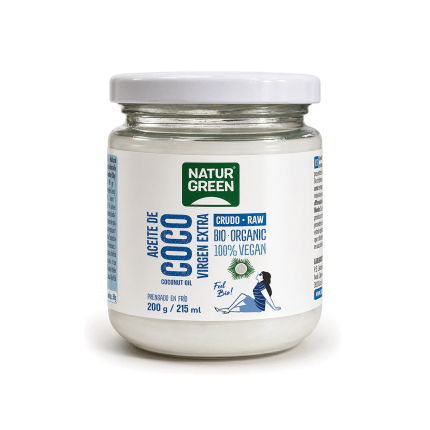 Aceite de Coco Virgen Extra Ecológico, 200g.