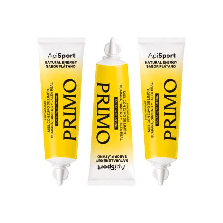 Gel Energético Apisport Sabor Plátano, Estuche 3 tubos Primo 3