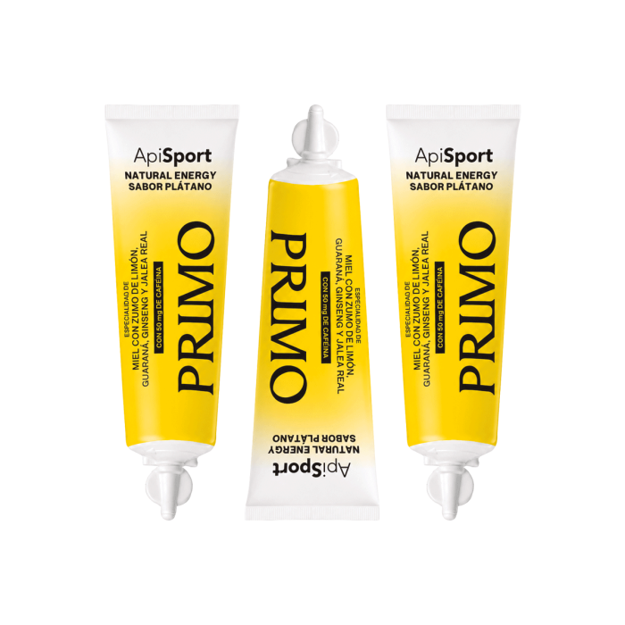 Gel Energético Apisport Sabor Plátano, Estuche 3 tubos Primo 3