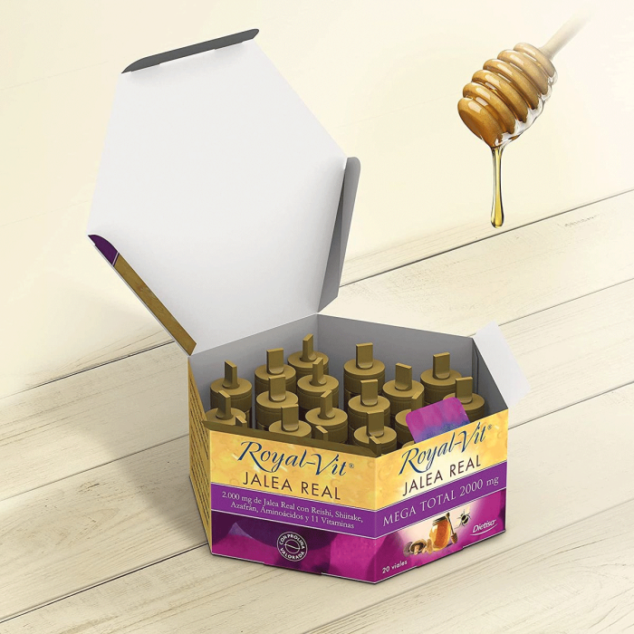 Jalea Real Royal-Vit Mega Total 2.000mg, 20 ampollas 2