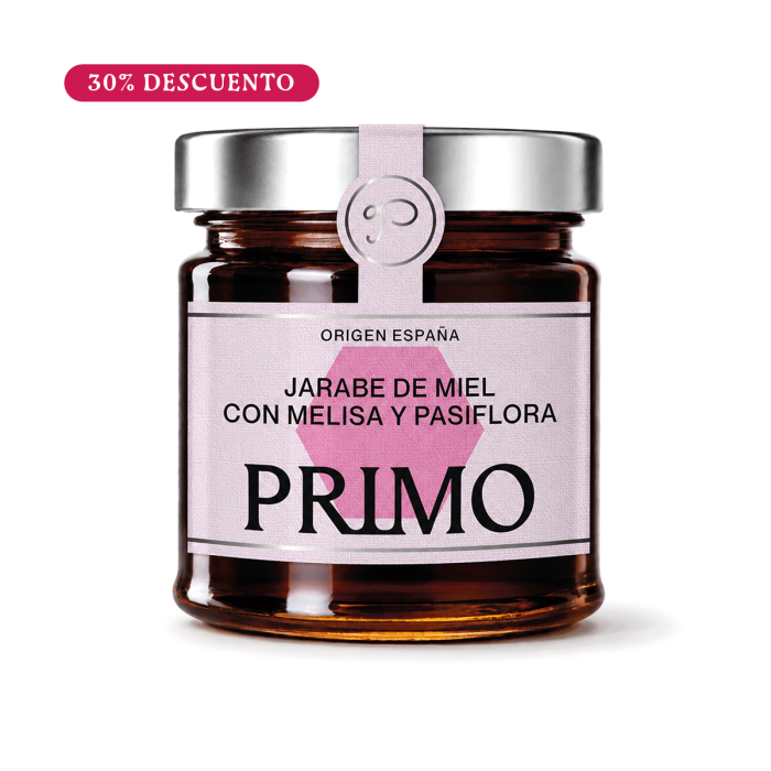 Jarabe de Miel con Melisa y Pasiflora, 250g. Primo Oferta
