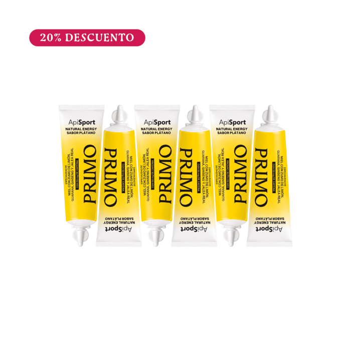 Gel Energético Apisport Sabor Plátano, Caja 6 tubos Primo Oferta