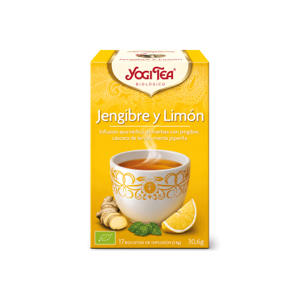 Yogi Tea "Jengibre y Limón", 17 Bolsitas