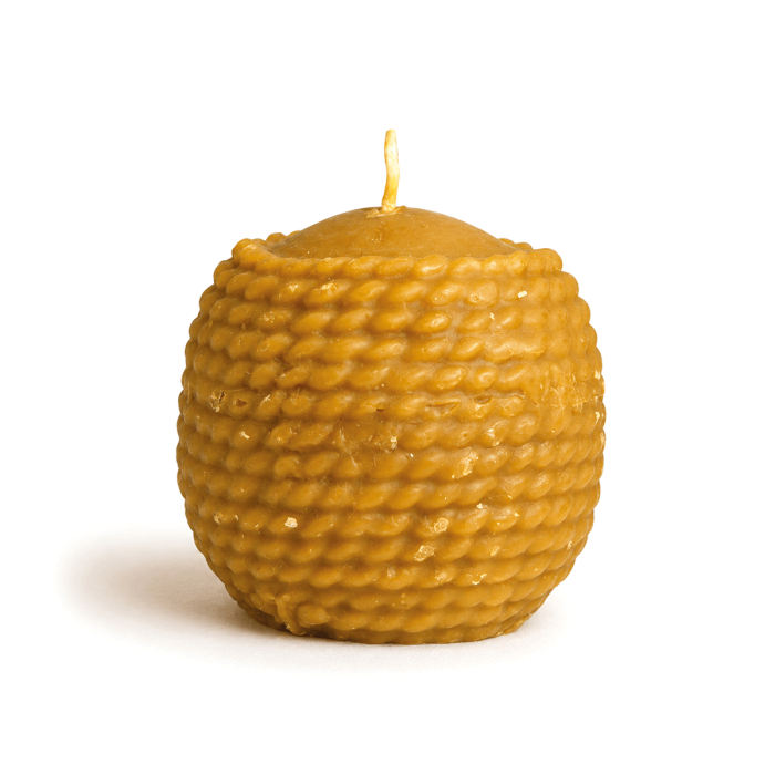 Vela decorativa esférica 100% cera pura de abeja
