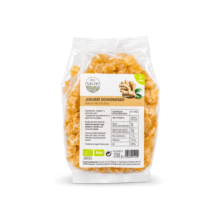 Jengibre Deshidratado Ecológico, 200g.