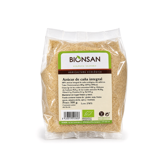 Azúcar caña integral Eco, 500g.