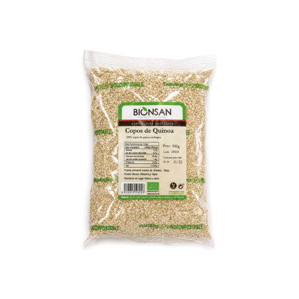 Copos de Quinoa Eco, 500g.
