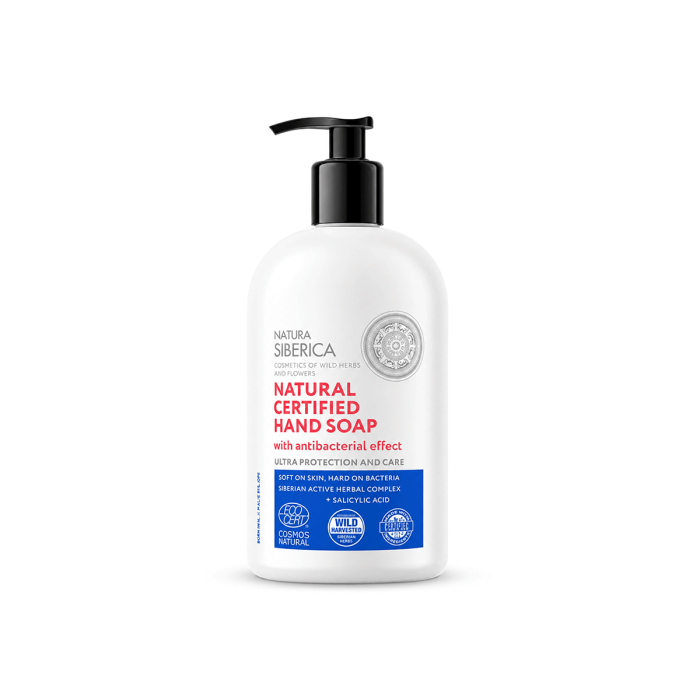 Jabón de manos natural higienizante, 500ml.