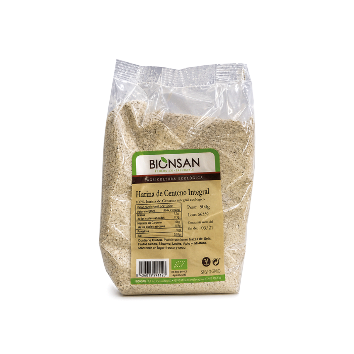 Harina de Centeno Eco, 500g.