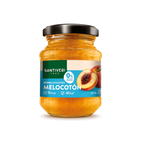 Mermelada de Melocotón 0% Azúcares, 325g.