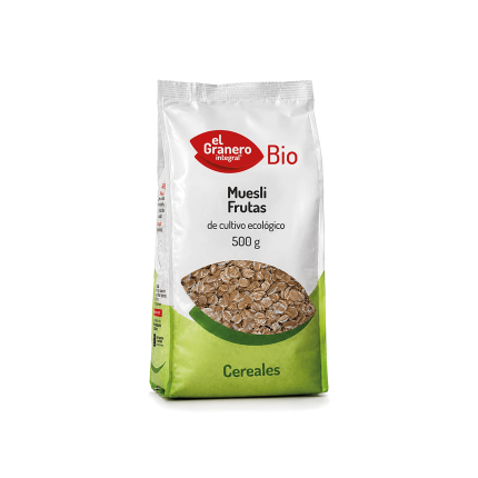 Muesli frutas Bio, 500g.