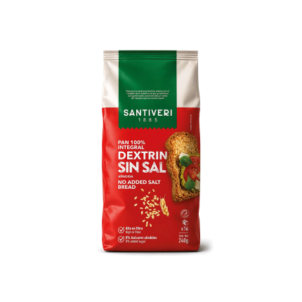 Pan Dextrin sin sal, 240g.