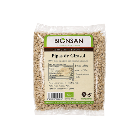 Pipas de girasol Eco, 250g.