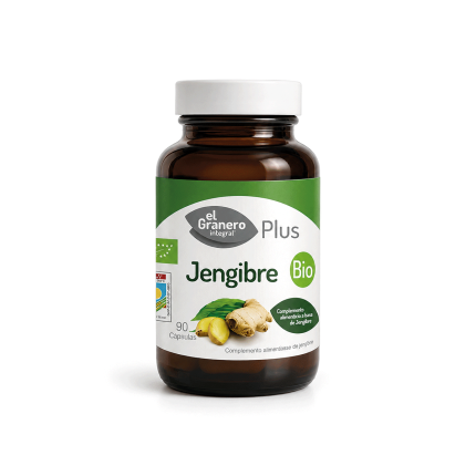 Jengibre Bio, 90 Cápsulas de 500mg.