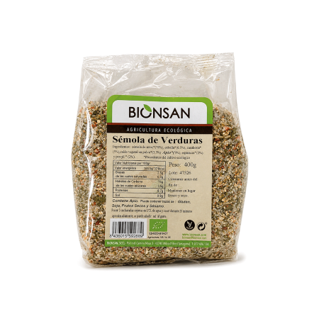 Sémola de verduras Eco, 400g.