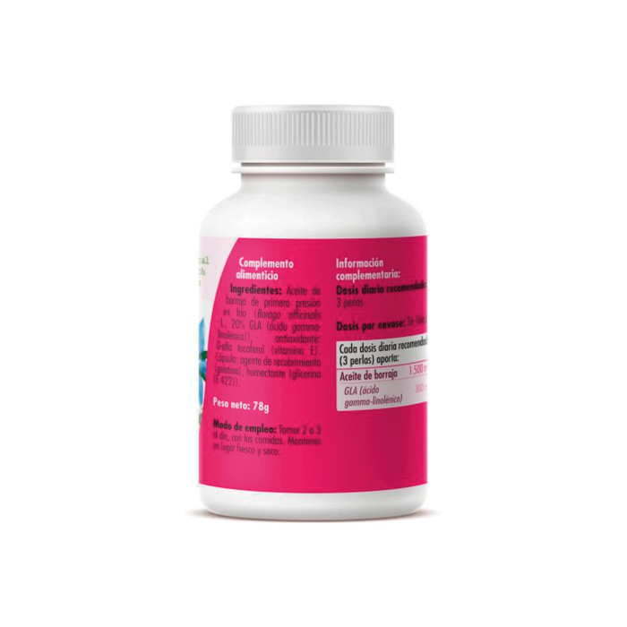 Borraja, 110 Perlas de 710mg. 3