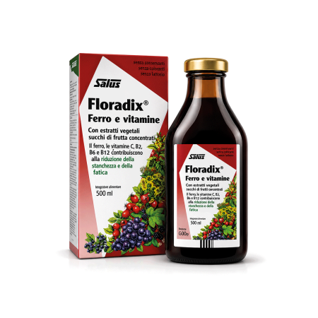 Jarabe Floradix con Hierro y Vitaminas, 500ml.