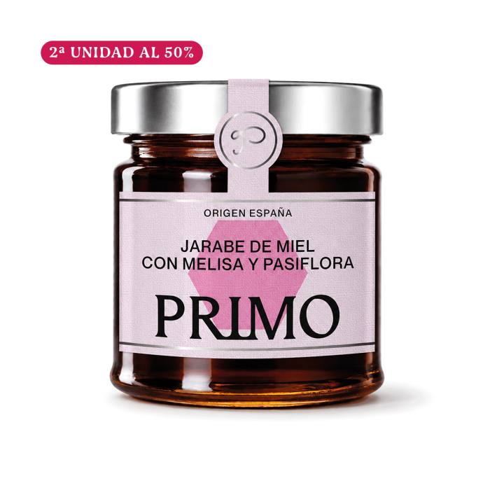 Jarabe de Miel con Melisa y Pasiflora, 250g. Primo Oferta