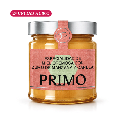 Especialidad de Miel Cremosa con Manzana, 250g. Oferta Primo