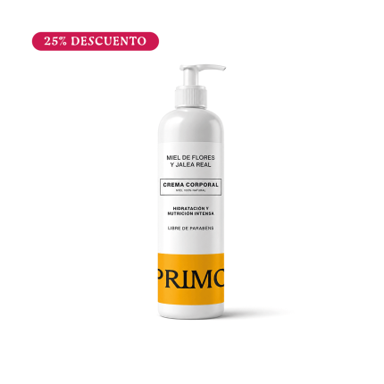 Crema Corporal de Miel con Jalea Real, 500ml. Primo Oferta