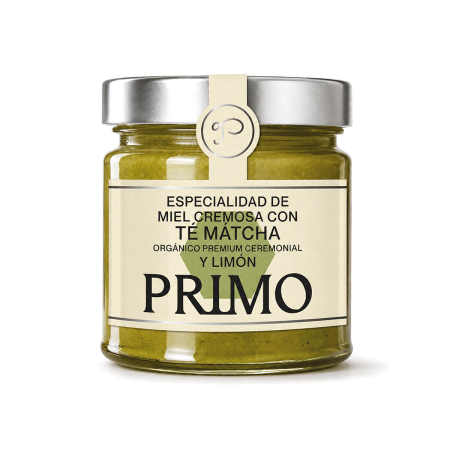 Especialidad de Miel Cremosa con Té Matcha Japonés Premium, 250g.