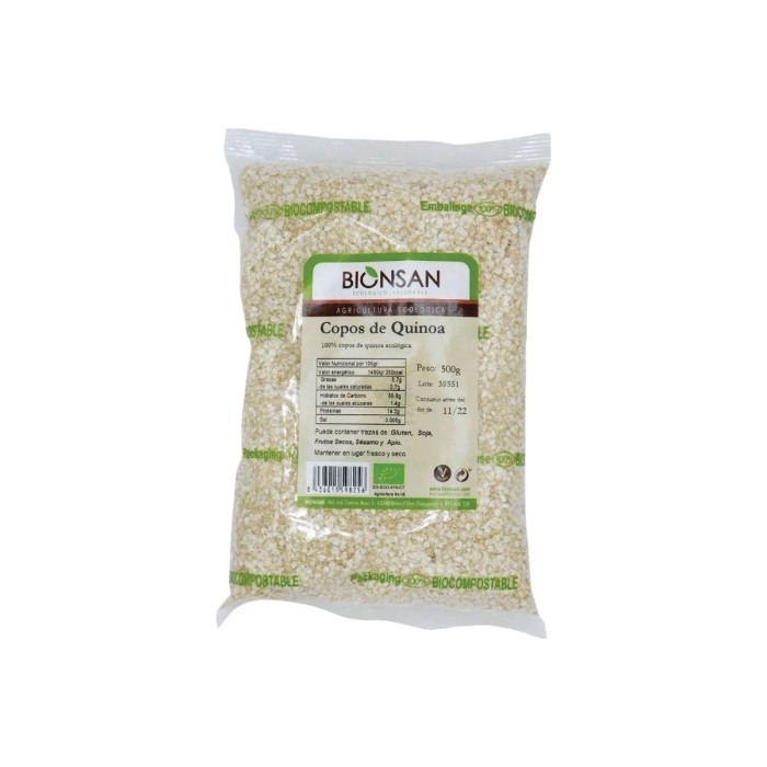 Copos de Quinoa Eco, 500g.
