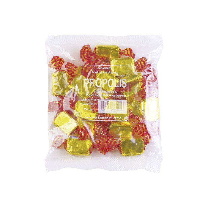 Caramelos de Miel y Propóleo, 100g.