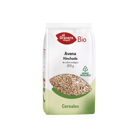 Avena hinchada Bio, 100g.